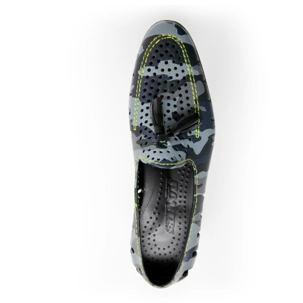 Floafers Executive Tassel-Black/Camo/Green Brand New